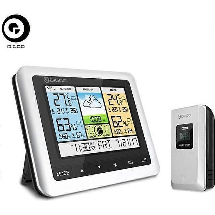 Digoo Weather Stations Screen with Wireless LED Sensor Barometer Temperature Humidity