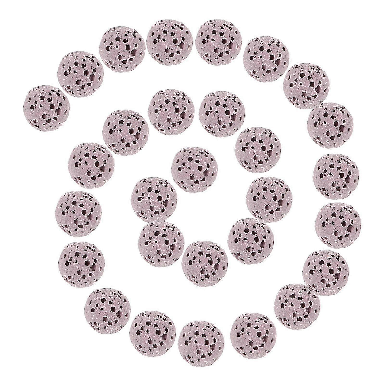 50Pcs Purple Volcanic Stone Beads for Essential Oil Diffuser