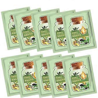 1-10 peças de tinta bolha duradoura, cobertura rápida, nutritiva, cores para cabelos, creme de tingimento de plantas, 10 peças, castanho