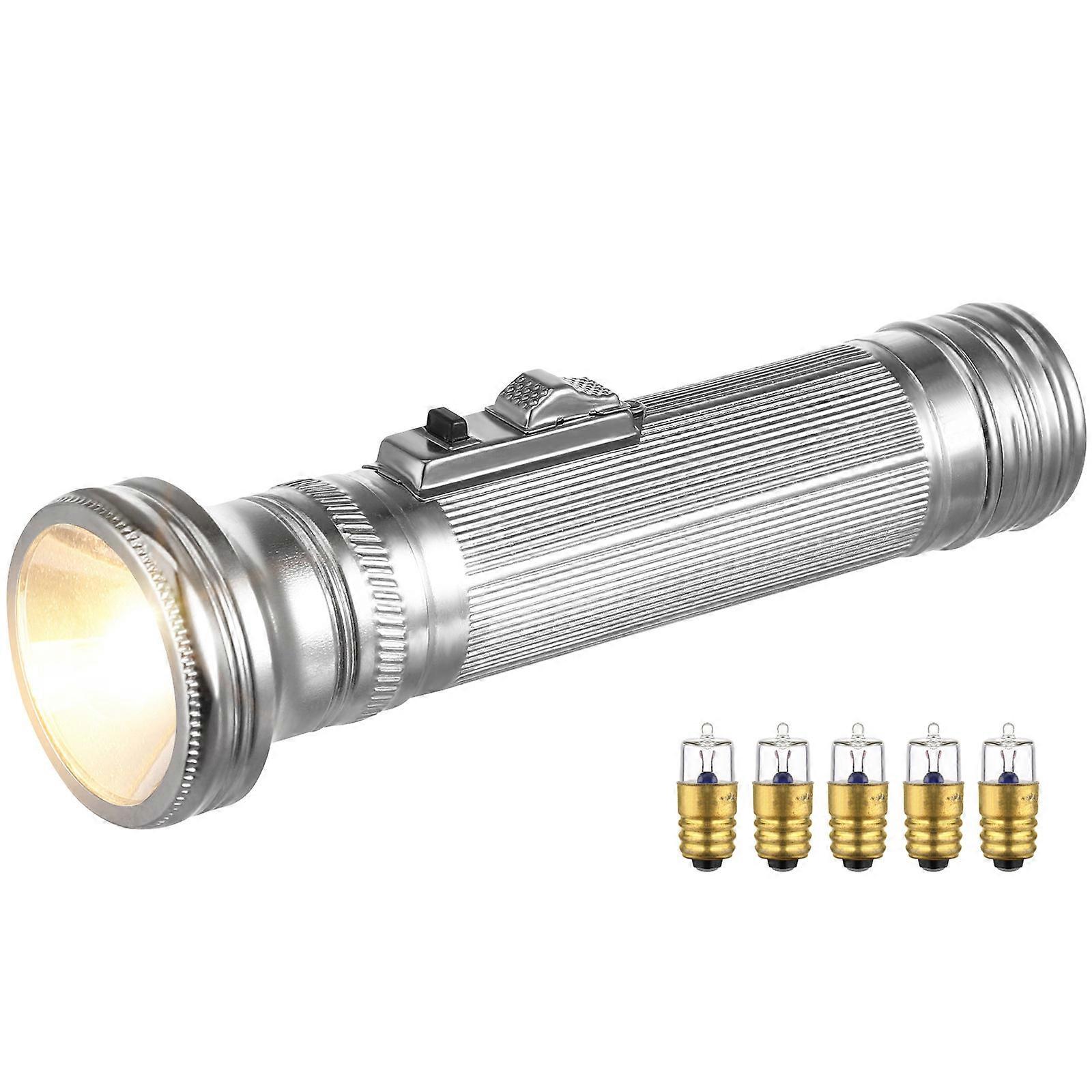Metal Flashlight Outdoor Flashlight Portable Flashlight Old-Fashioned Flashlight