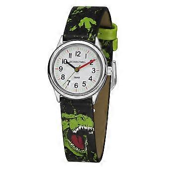 JACQUES FAREL Kids Wristwatch Analog Quartz Boys Faux Leather HCC 921 Dino