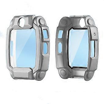 Smartwatch Case + Protective Glass for Imoo Watch Phone Z10 Full Cover Case Grey