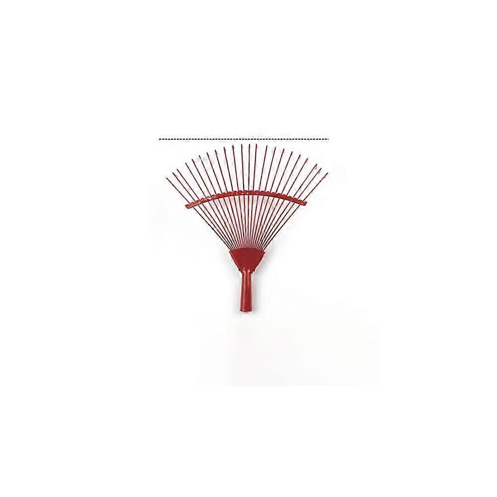 Red round wire rake head 22 teeth (40x40cm)