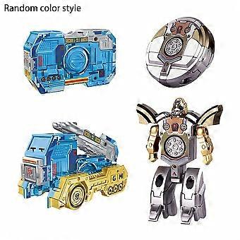 2 Pcs Transformable Fingertip Gyroscope, Multi-Style Deformation Sci-Fi Mecha Fidget Toy for Teen Office Decompression Party Favors