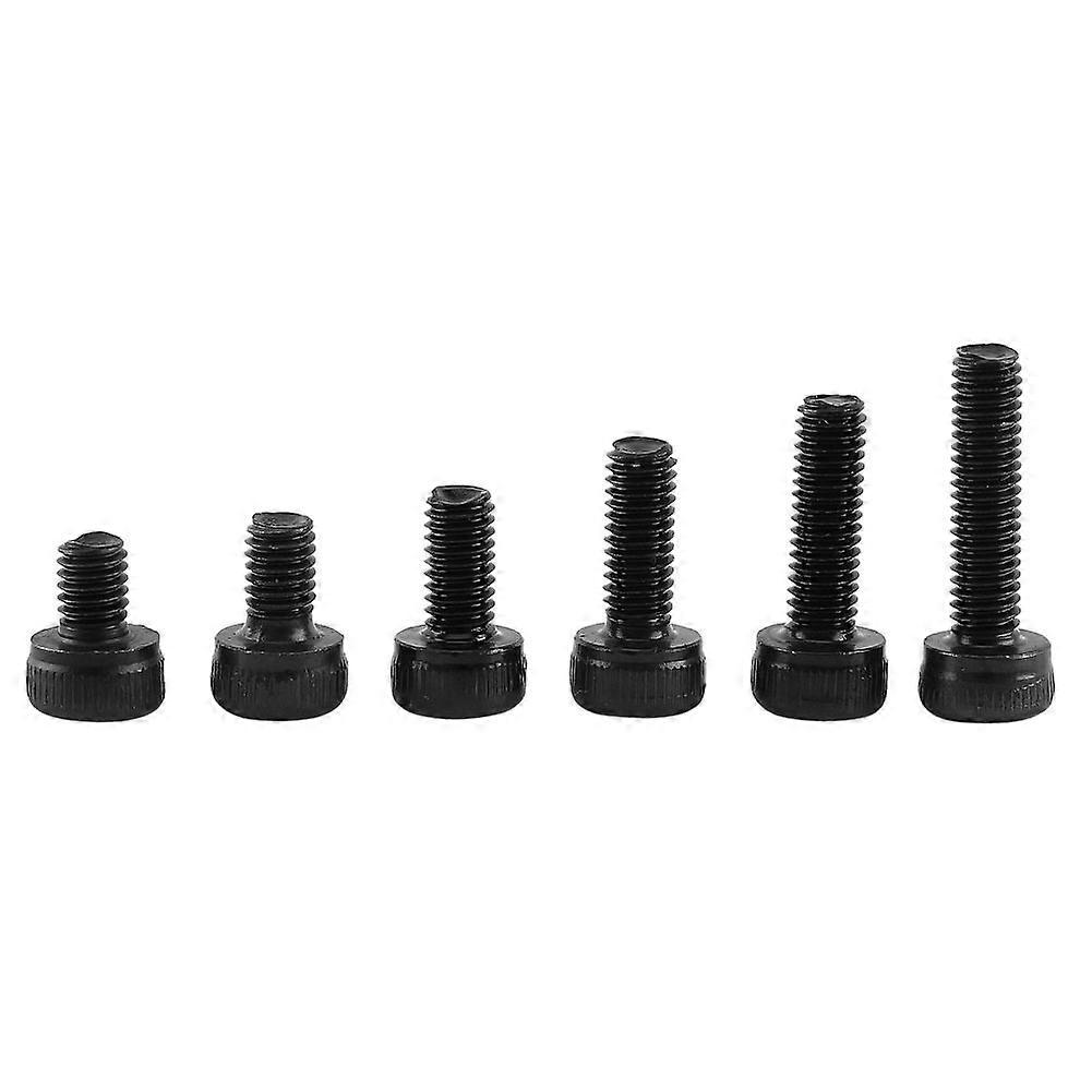 M3 Hex Socket Head Cap Screws Bolts Nuts Washers Assortment Kit Black