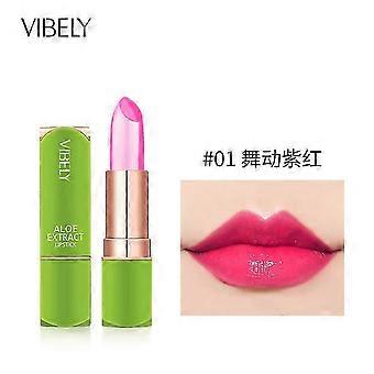 Aloe Vera Lipstick, Magic Temperature Color Change Waterproof Long Lasting Lip Balm