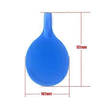 2 Sets Children Pong Racket Set Plastic Table Tennis Toy with Balls Kids Plaything for Beginners Kids Kindergarten (Red, Blue)