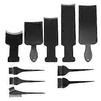 10pcs/ Set Hair Dyeing Tools Highlighting Board and Brush Hair Dying Boards