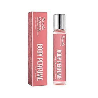 2pcs Rose Body Roll-on Perfume, Fresh Natural Long-lasting, Charming Fragrance, Light-touch Roll-on Perfume