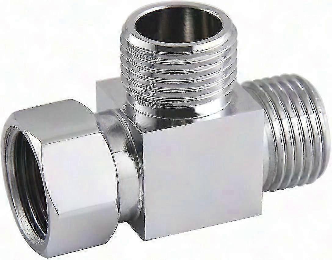 Chrome 3-Way Brass Diverter Angle Valve with Removable Nut