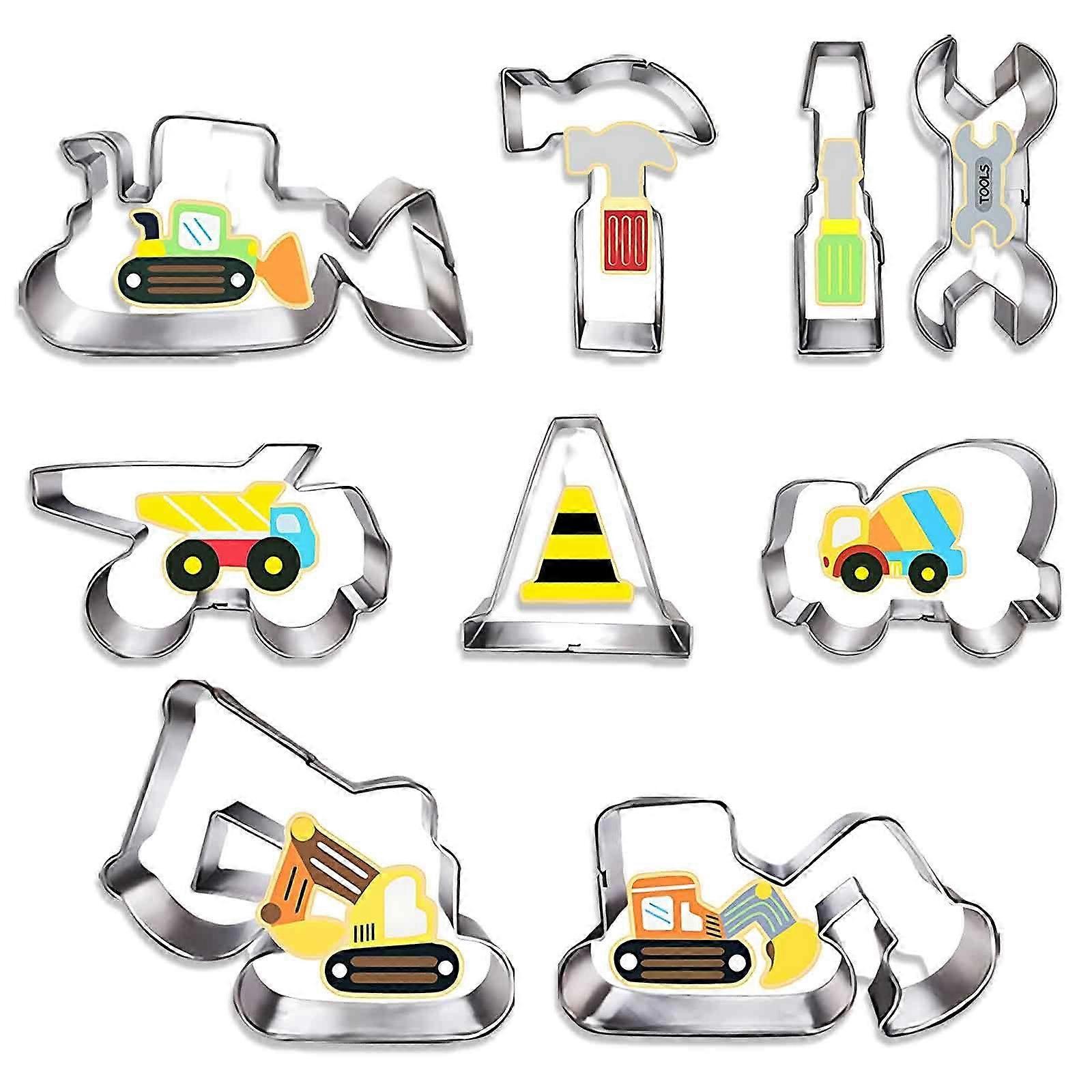 Construction-Themed Cookie Cutters Set For Kids