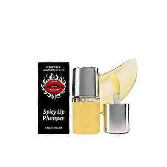 Spicy Lip Plumper - Clear Lip Gloss for Intense Volumizing, Volumizing Lip Oil for High-Shine Finish, Non-Sticky, Hydrating | Plumping Lip Care for Fu