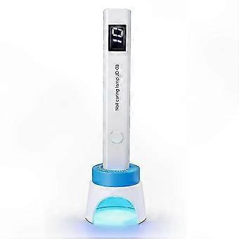 Rotating CatEye Nail Magnet for Gel Nail Polish, Wide Light Glass Bead, Blue Multifunctional Magnetic Tool for Nail Art