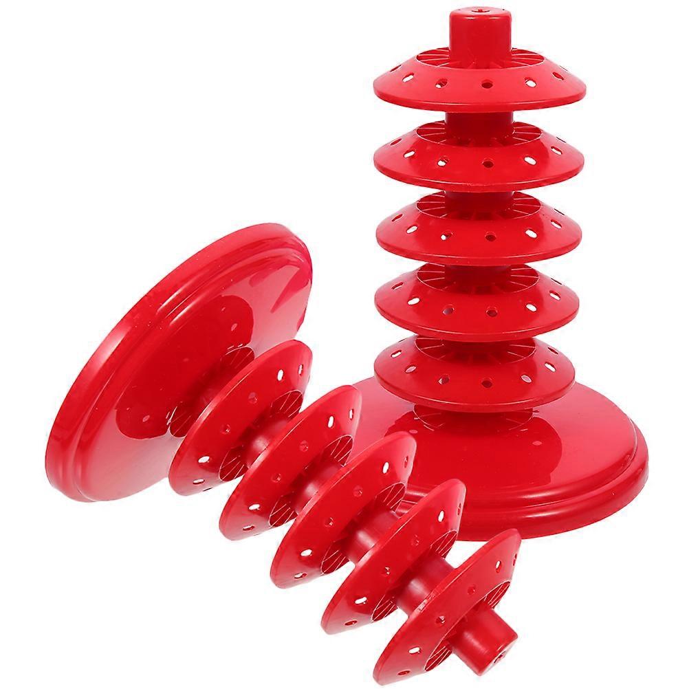Lollipop Holder Adjustable Lollipop Stand for Decor 2Pcs Red PP Material