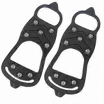 Anti-Slip Ice Crampons for Shoes with TPE and Metal Spikes Lightweight Traction Cleats for Snow Walking Winter Hiking