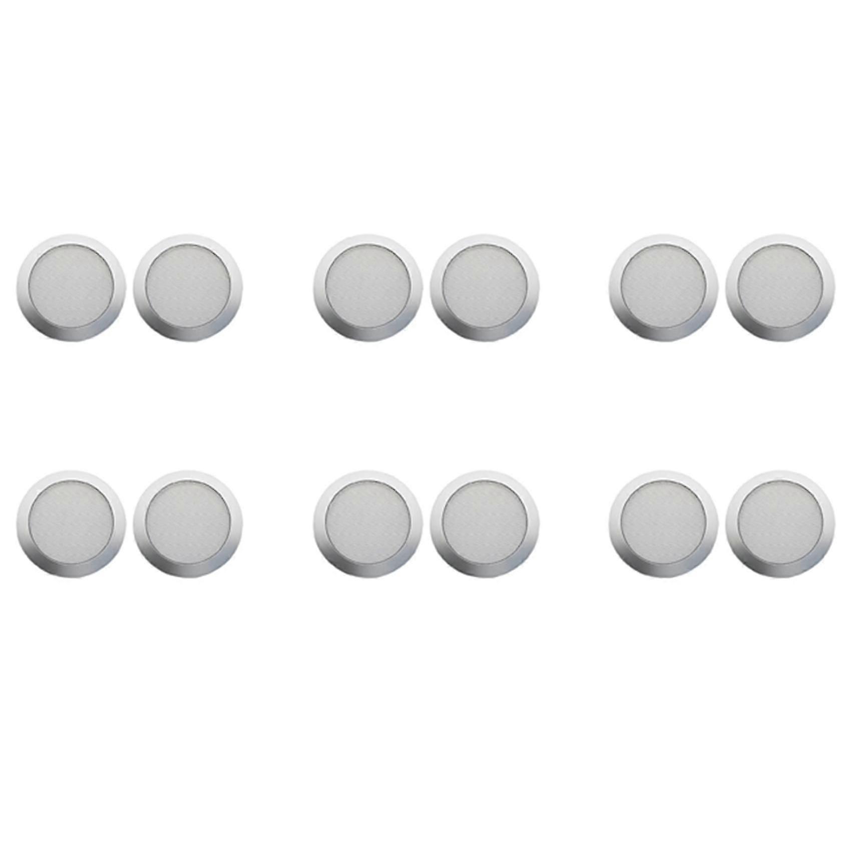 6X Ceiling Speaker Grille, 4-Inch Ceiling Embedded Audio Speaker Grille(Silver)