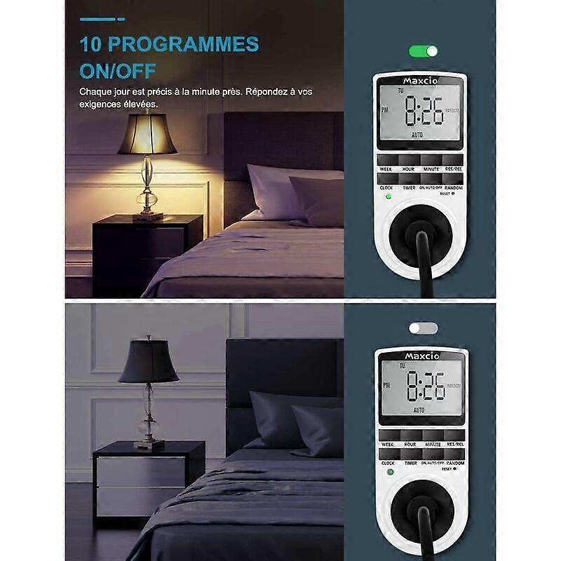 Digital Programmable Timer Outlet For Home Appliances