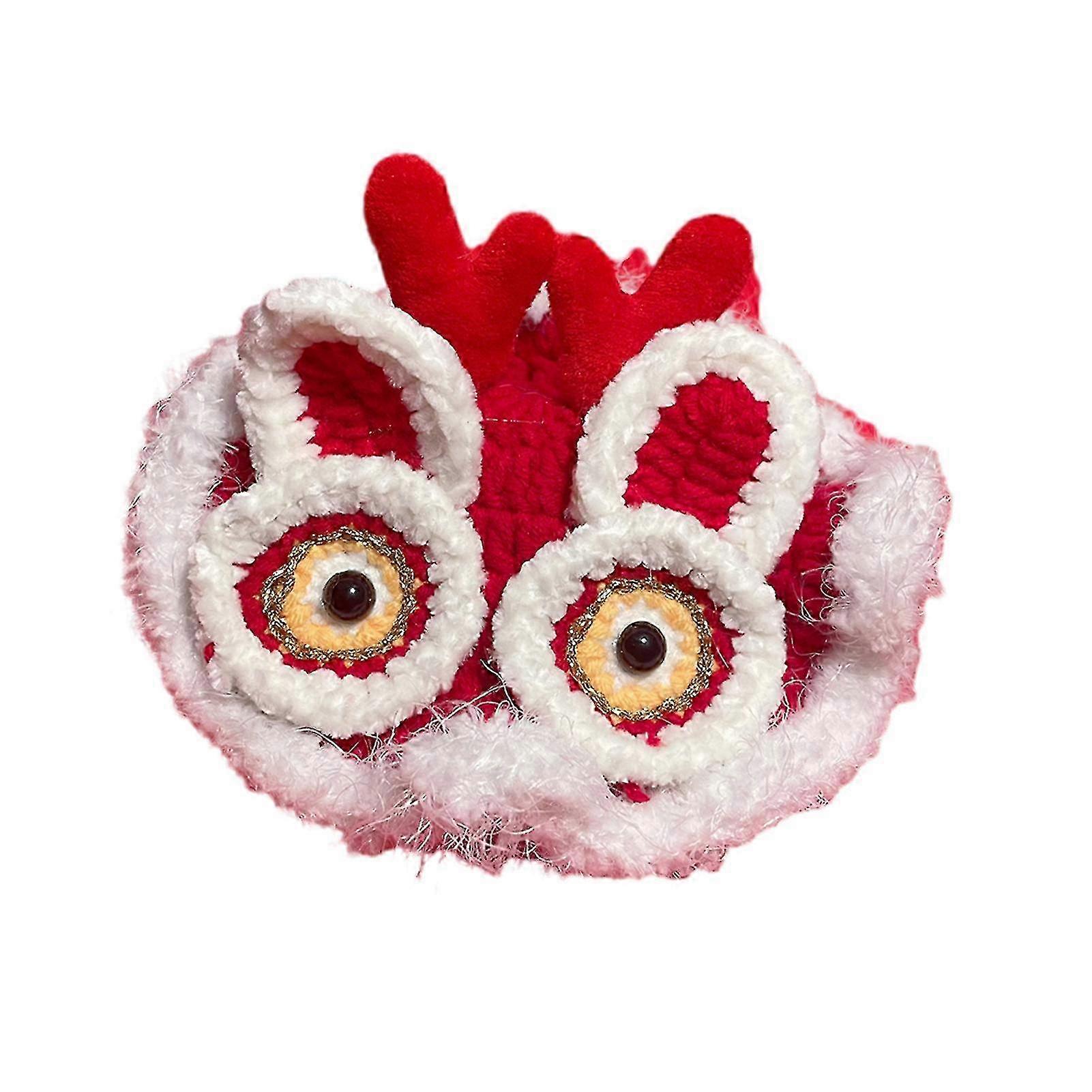 Braided Dragon Horns Pet Hat Collar