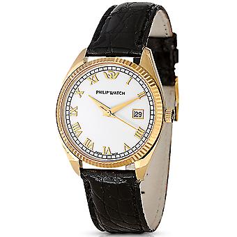 Phillip watch thumbel gold watch for Unisex Analog Swiss Quartz with Crocodile Skin bracelet R8051300021