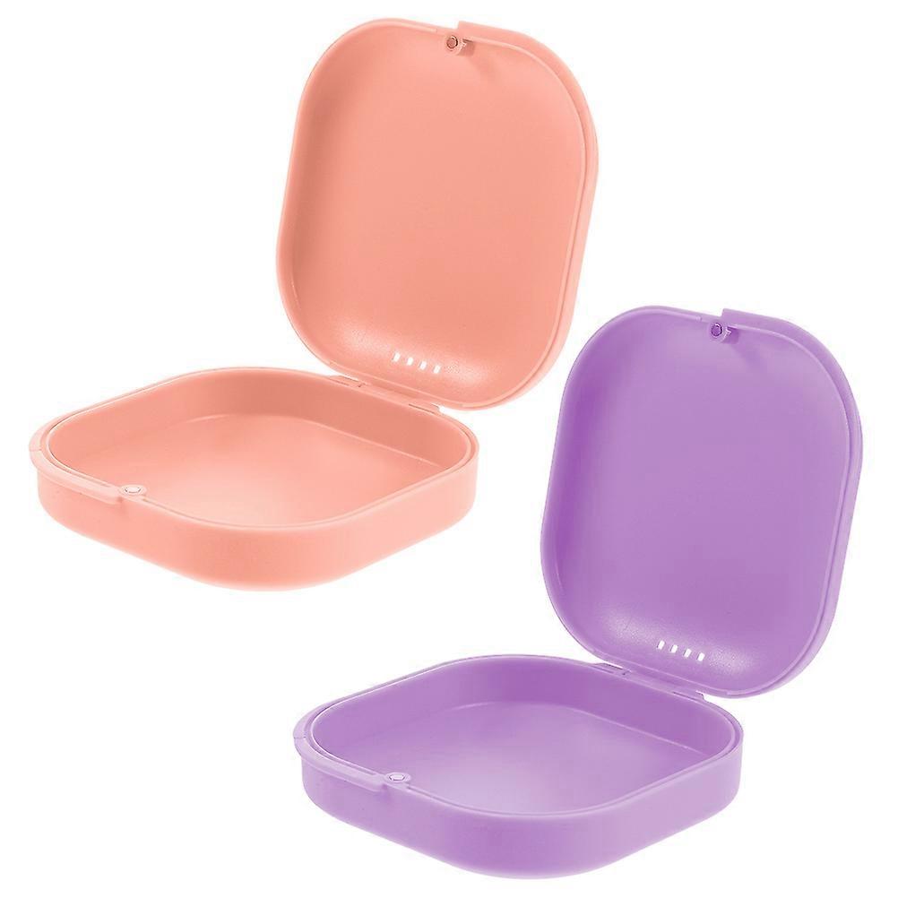 Portable Retainer Case for Storage 10Pcs Colored Breathable Retainer Box