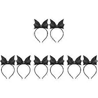 8 Pcs Spooky Bat Headband for Adults with Realistic Simulation Bat Wings, Made of Pu and Non-woven Material, for Halloween Party and Cosplay Accessori
