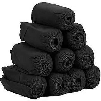Disposable Shoe Covers Black 100 Pack (50 Pairs) One Size Fits Most Compatible with Althee