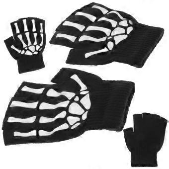 Workout Half Gloves Cycling Skeleton Gloves for 4Pairs Sports