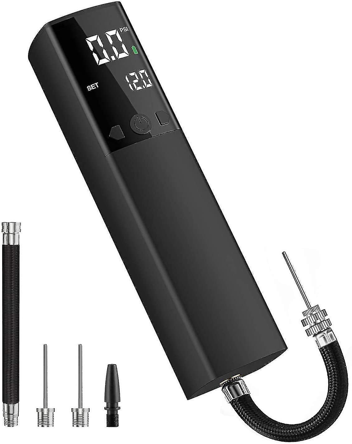 Electric Ball Pump,smart Air Pump Portable Fast Ball Inflation With Accurate Pressure Gauge And