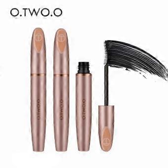 2PCS 3D Mascara Lengthening Black Lash Eyelash Extension Eye Lashes Brush Beauty Makeup Long-wearing Gold Color Mascara