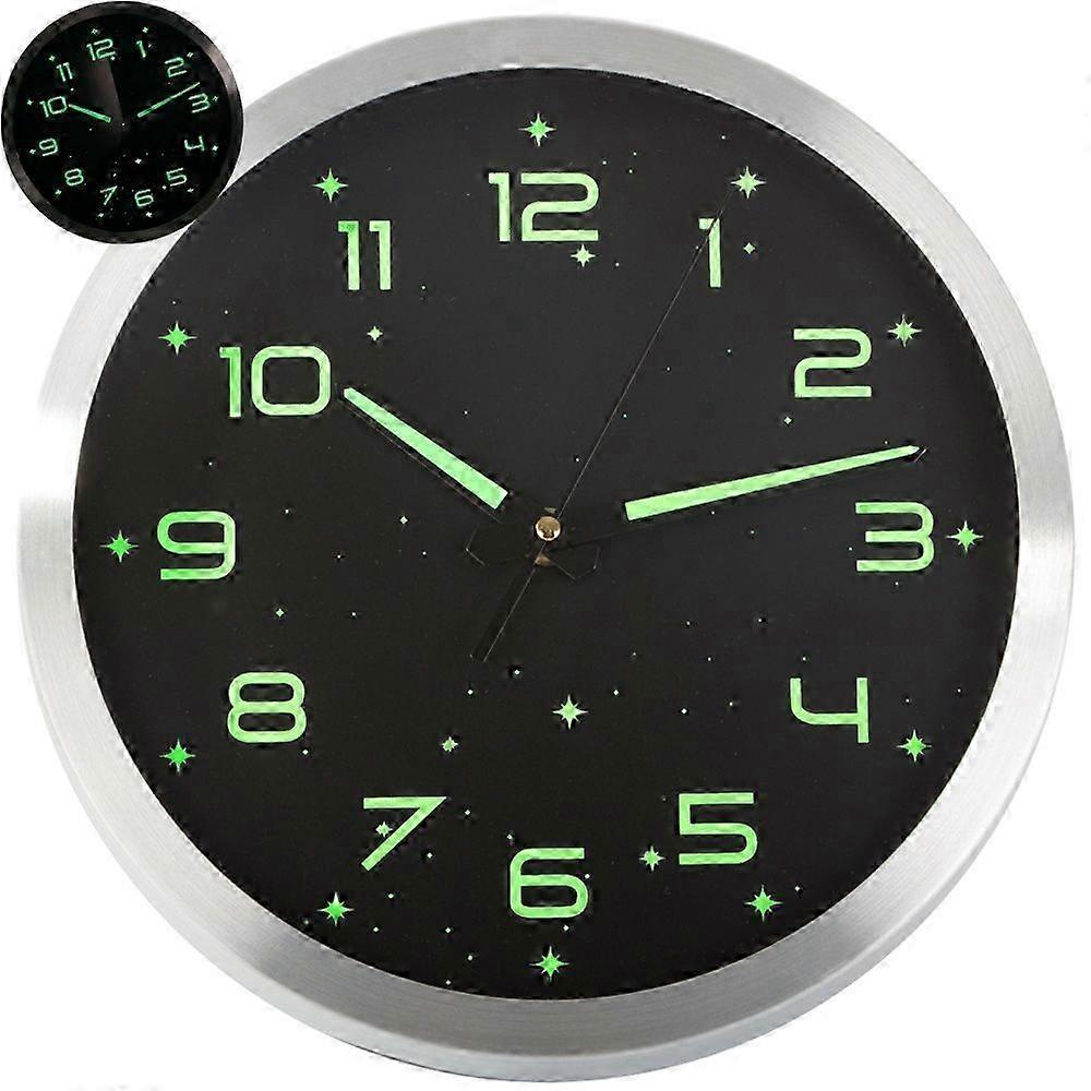 Luminous Silent Wall Clock 25cm