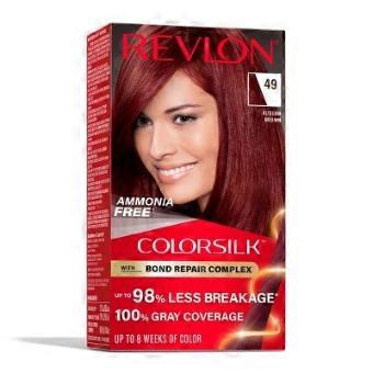 Revlon Colorsilk Beautiful Color Permanent Long-Lasting High-Definition with 100% Gray Coverage Hair Color, 042 Medium Auburn - 4.4 fl oz