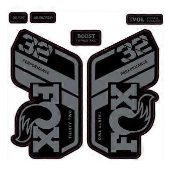 Vinyl Fork Sticker Set Weatherproof