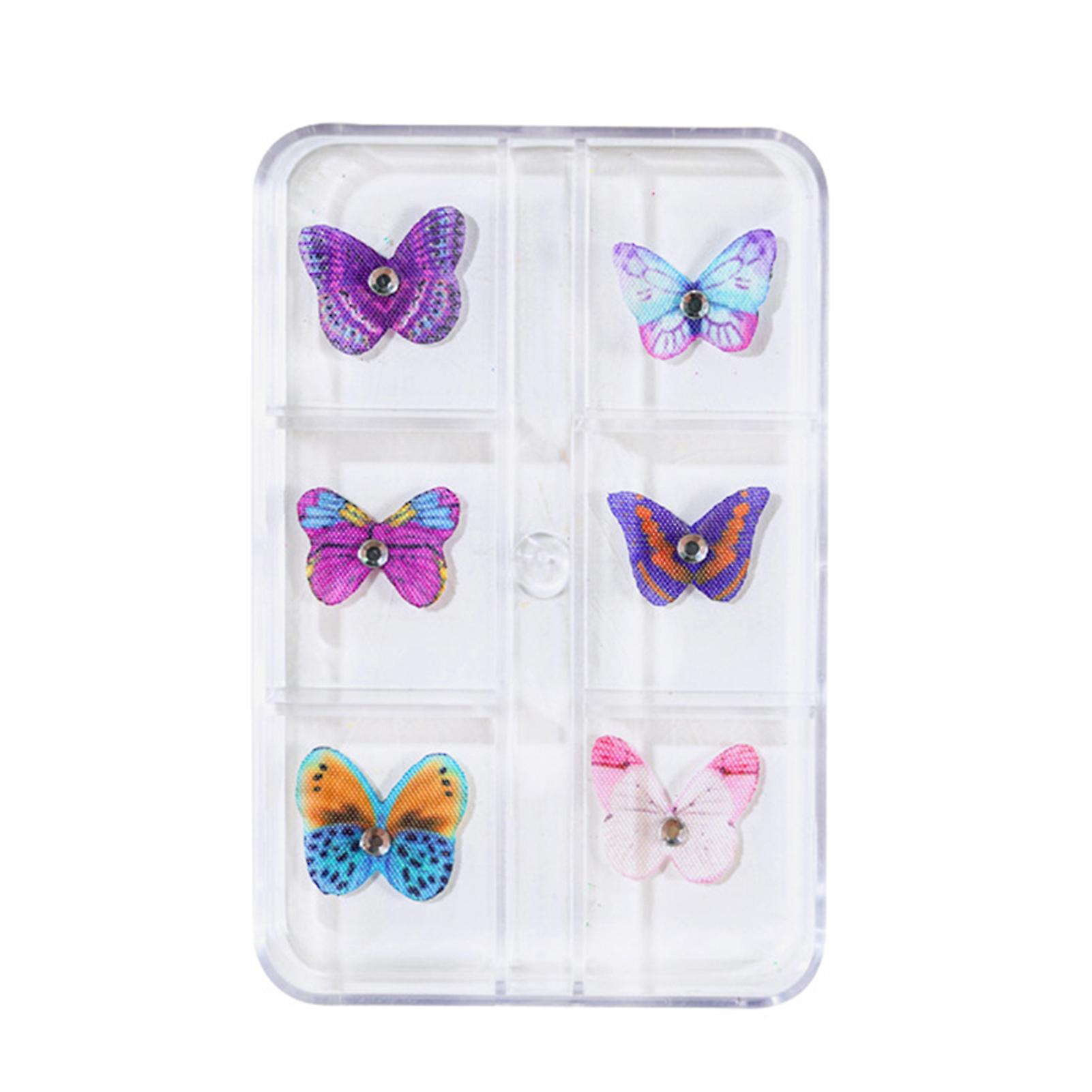 Manicure Colorful Butterfly Ornaments Durable Manicure Nail Art Butterflies