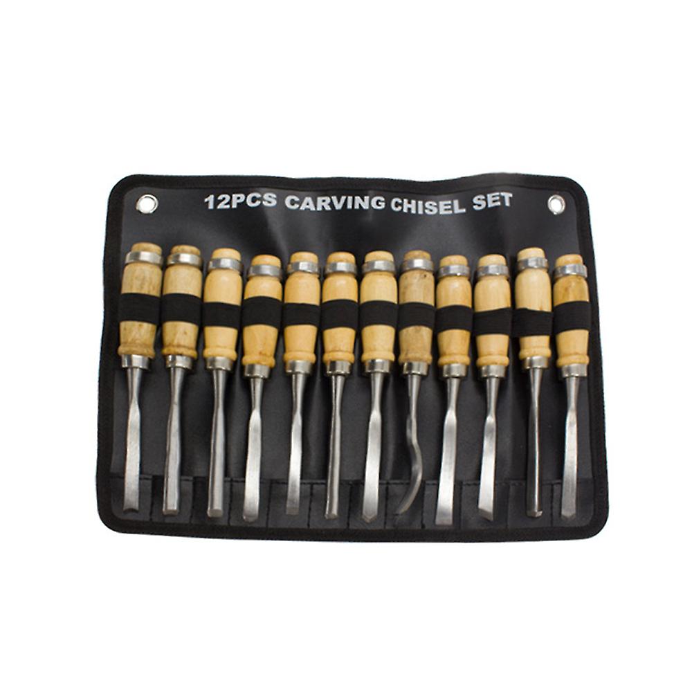 12 Pcs Set Woodworking Cutters Set Diy Woodworking Carving Tools Set