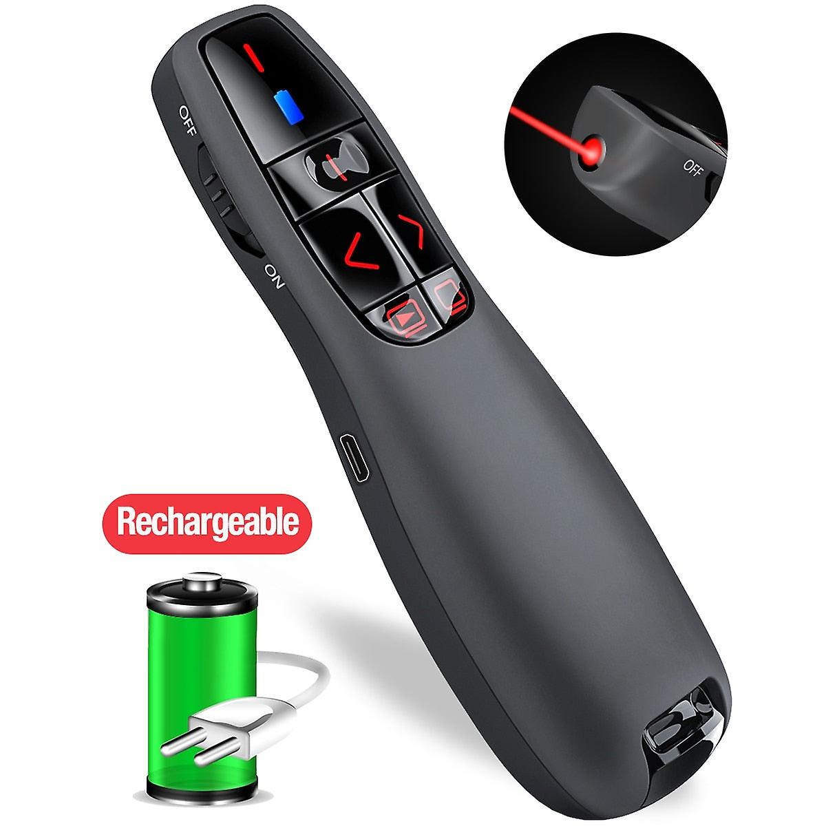 Wireless Presenter With Air Mouse Function Remote Control Red Light Pointer For Powerpoint Presentation Ppt Flip Pen For Pc