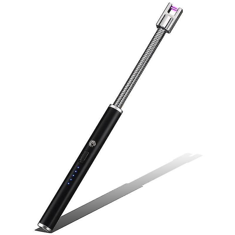 Usb Rechargeable Electric Lighter, Windproof, Battery Indicator And Smart Shutdown, Flexible And Portable To Ignite Candles, Gas, Barbecue, Kitchen An