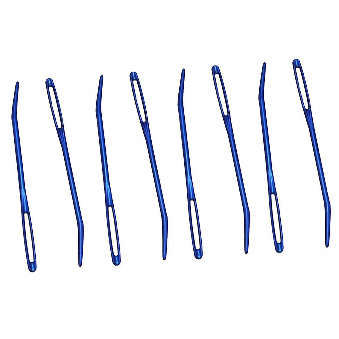 Pieces Yarn Needle Plastic Bent Tapestry Knitting Needle For Weaving Yarn Random Color