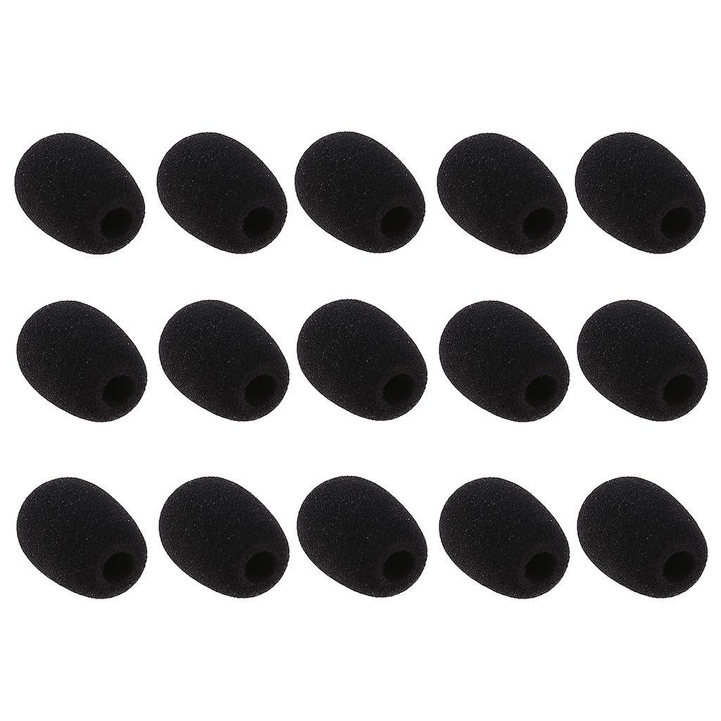 Mini Condenser Microphone Sponge Windshiled Windscreen Mic Cover Black x15