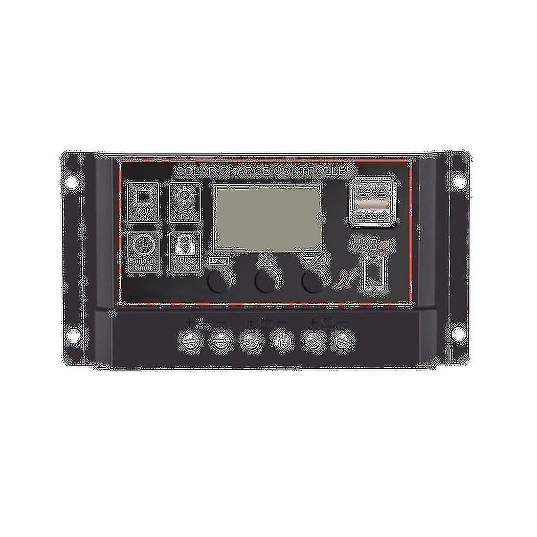 30a Solar Charge Controller Solar Panel Controller 12v 24v Lcd Display Solar Panel Battery Regulato