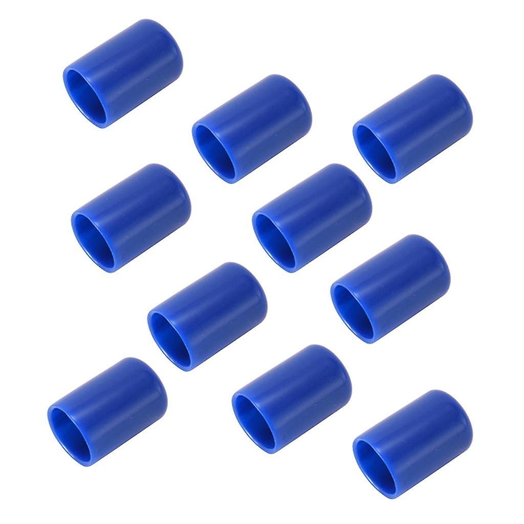 10 Pieces Durable Pool Cue Protector Billiards Accessories for Snooker Blue