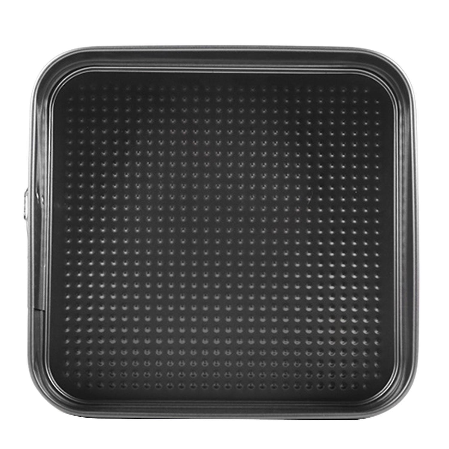 Cake Mold with Buckle Coating Removable Bottom Uniform Heating Heat Conduction Square Mousse Stencil