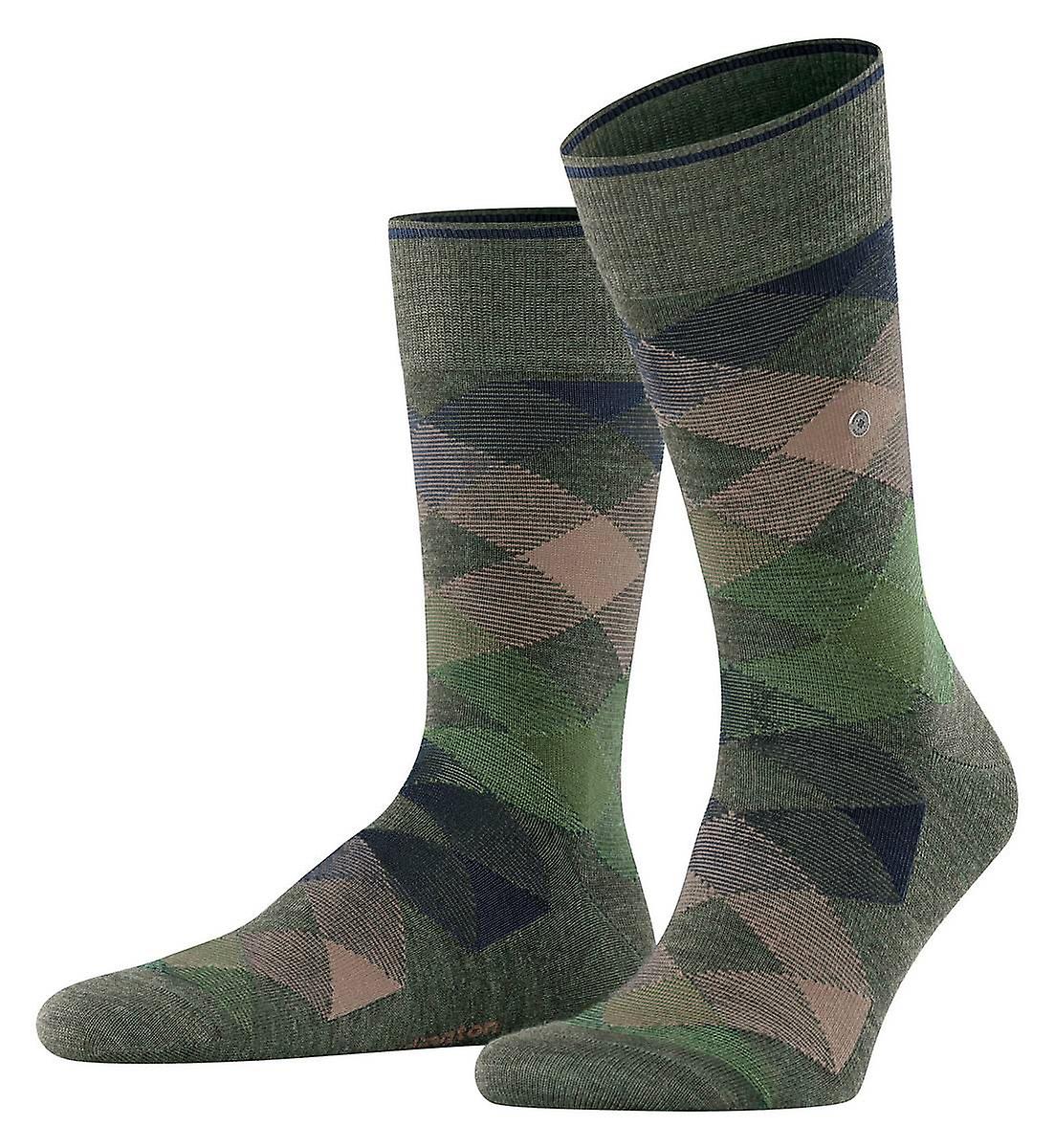 Burlington Newcastle Melange Socks - Pool Blue