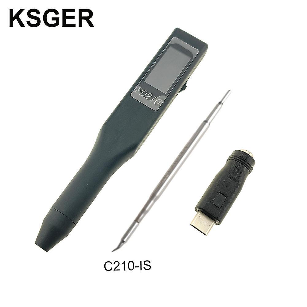 Ksger C210 70w Portable Soldering Iron Station Quick Heating Diy Temperature Control Tft Display