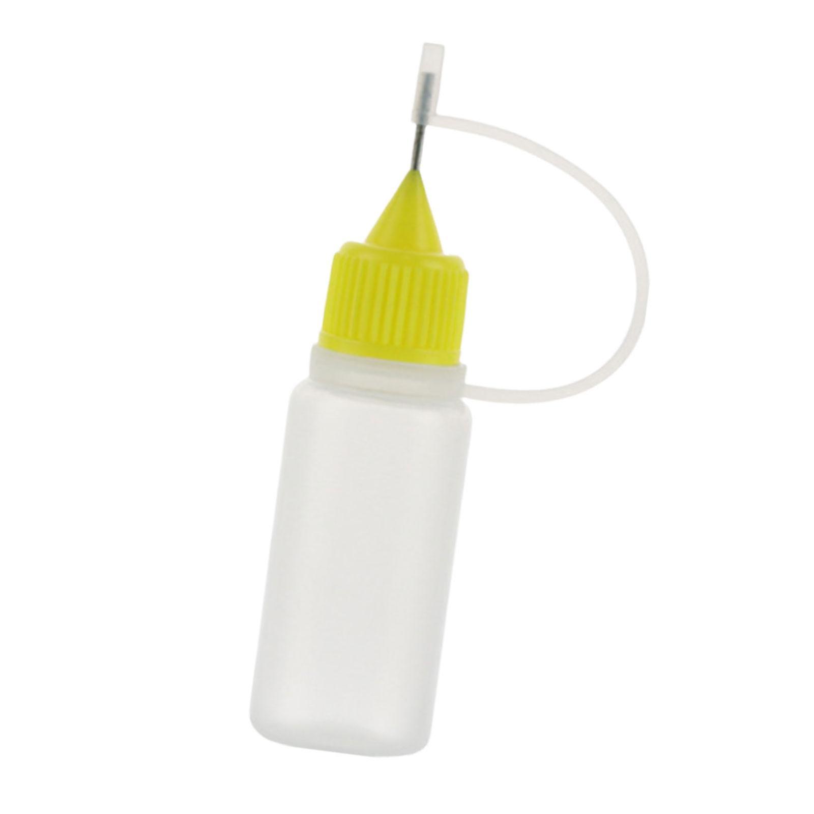 10x Precision Tip Glue Bottles Applicator for Glue Applications Paper Crafts Yellow
