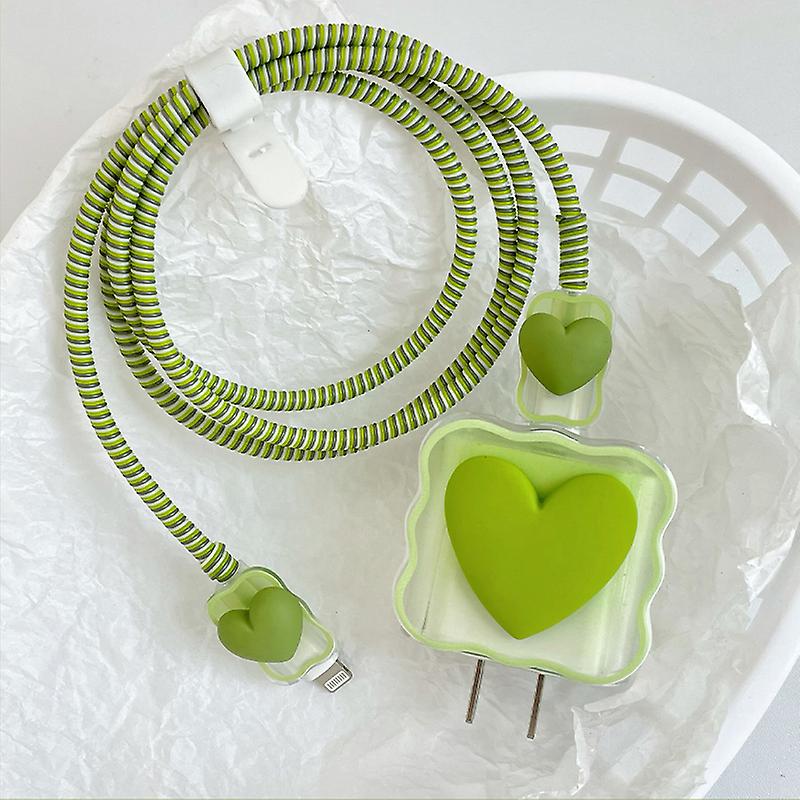 Cute Cable Protector For Iphone Charger With Unique Design 3d Love Heart Data