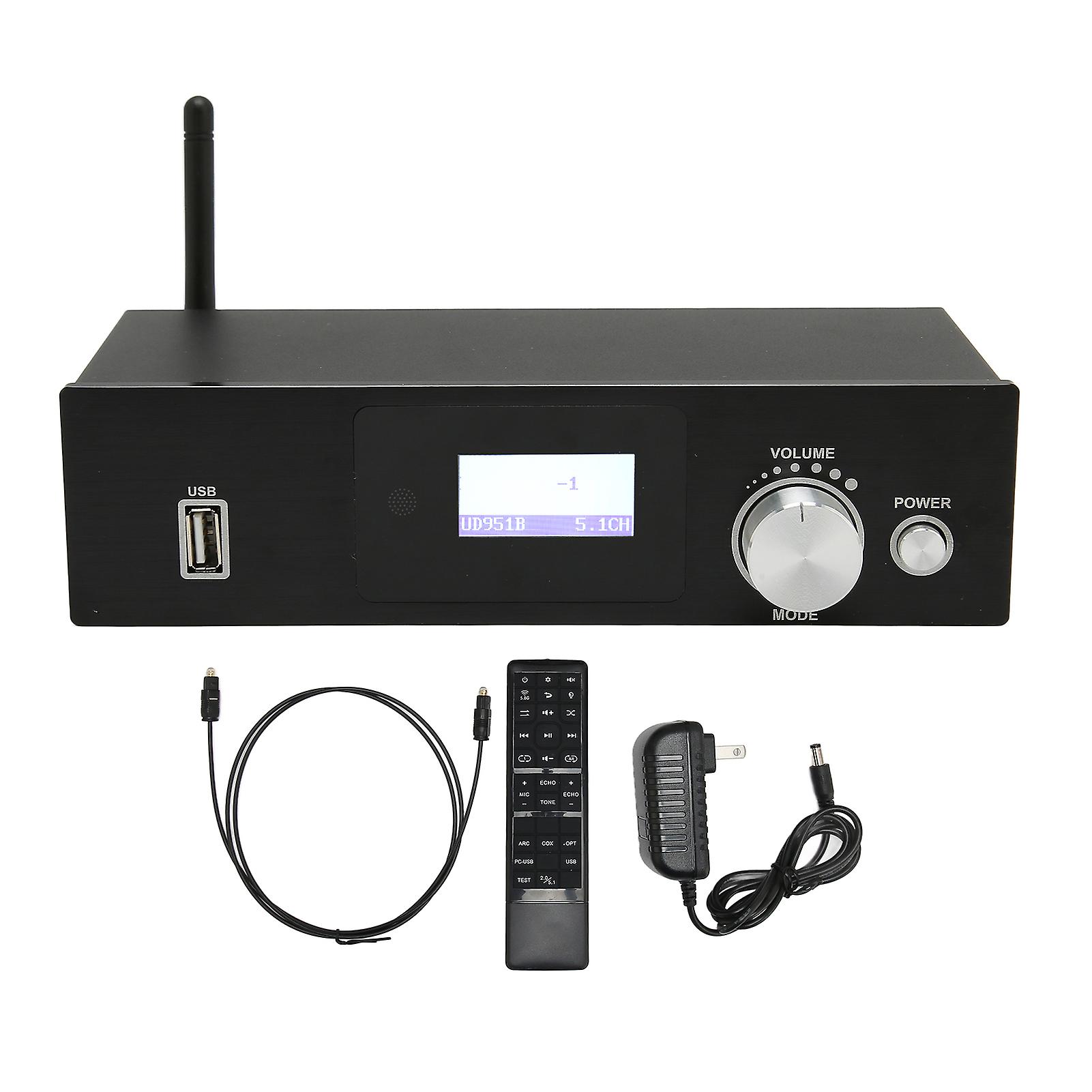 HD Multimedia Interface 3-in-1 Sound Decoder: 5.1 Surround for DTS AC3, 4K HDR, US Plug