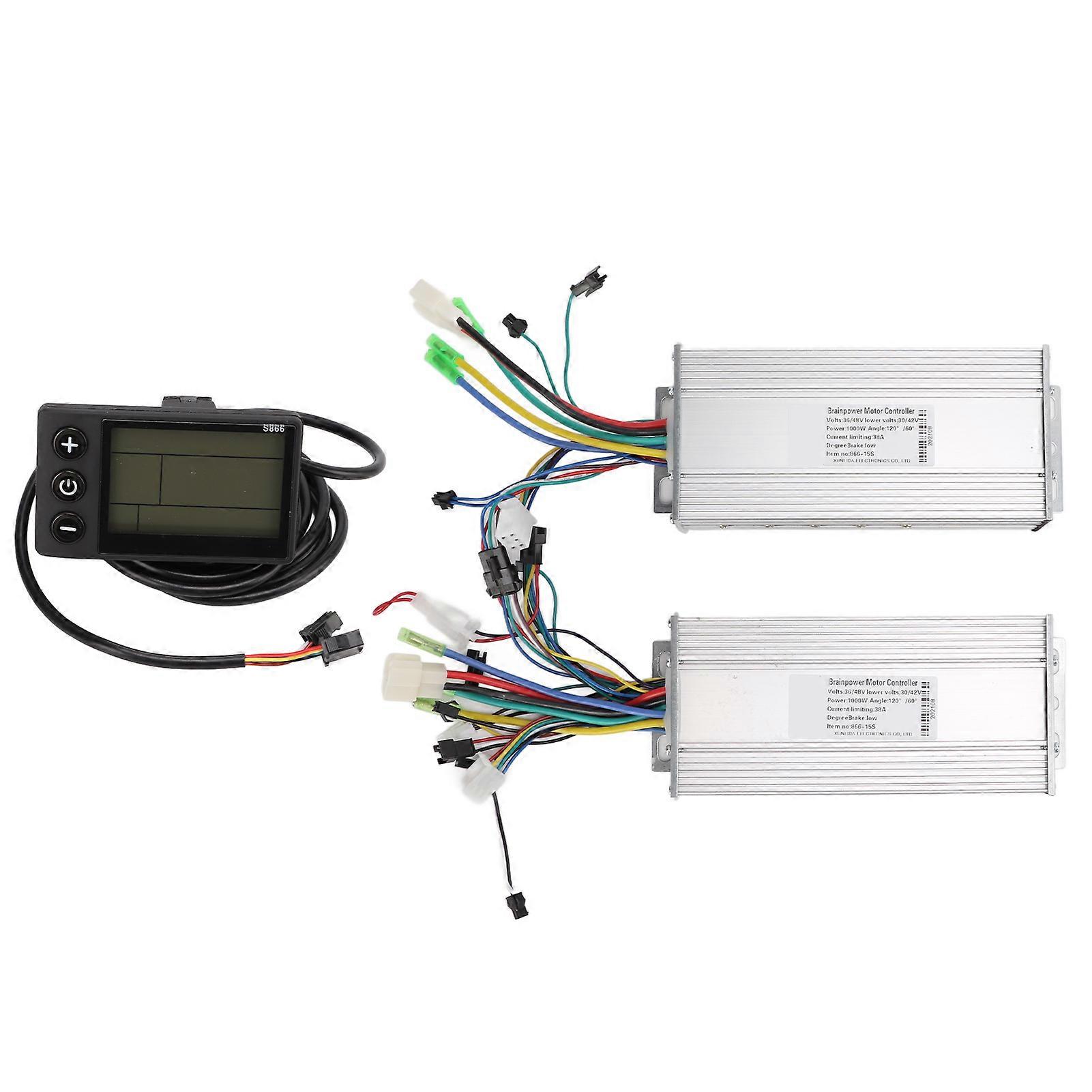 36V/48V 1000W Brushless Motor Controller with LCD for E-Bikes & Scooters