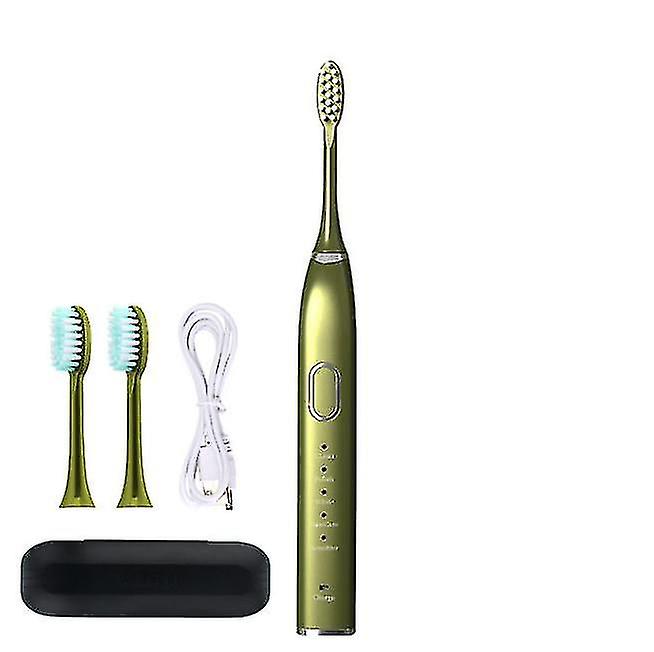 Rechargeable Electric Toothbrush With 3 Brush Heads