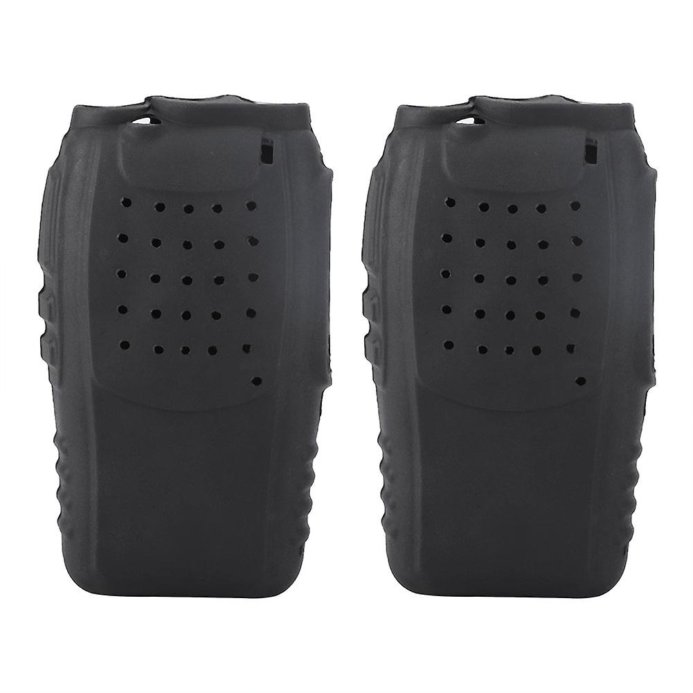 2Pcs Soft Silicone Two Way Radio Holster Case Protection for Baofeng BF888s Walkie Talkies