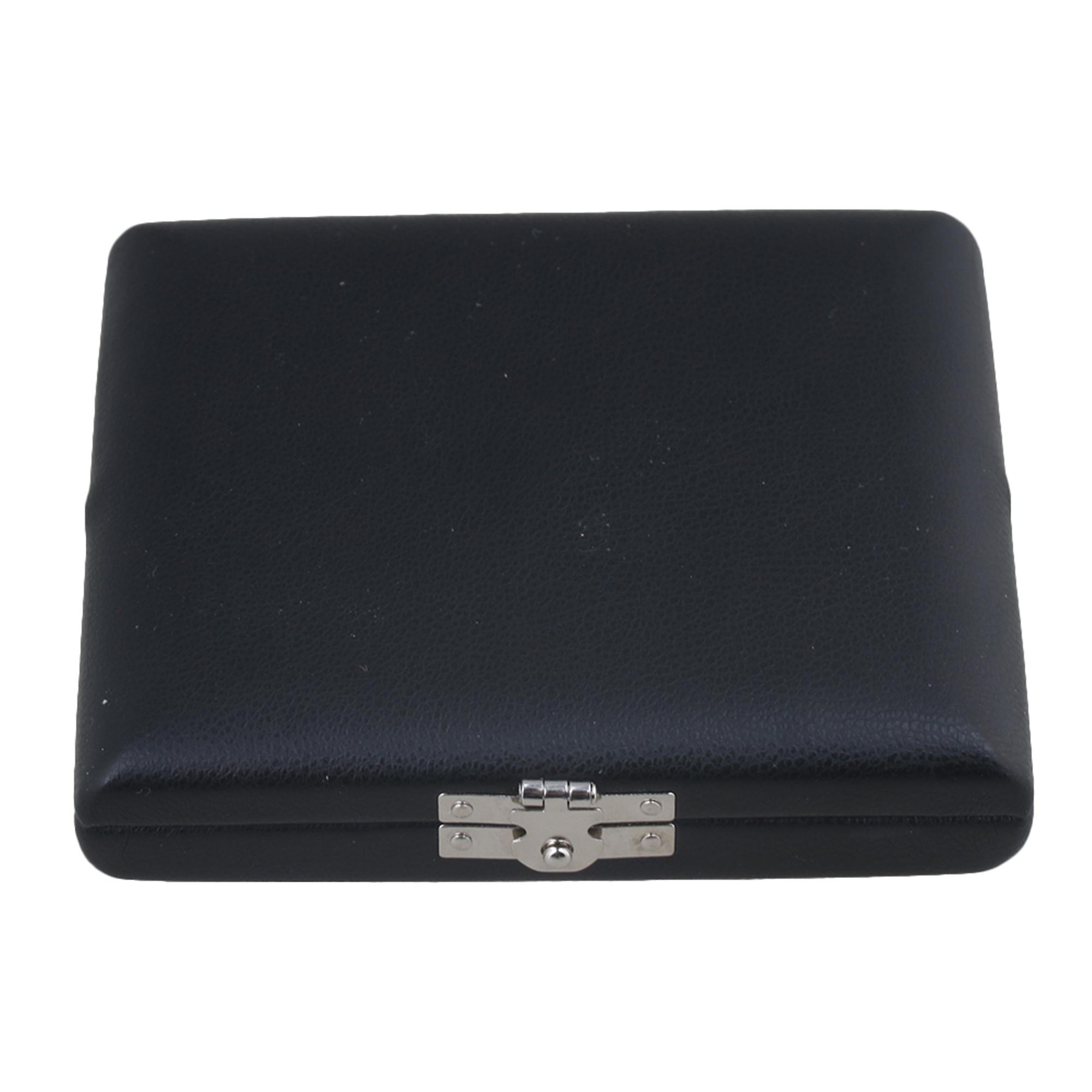 Elegant PU Leather English Horn Reed Box for 6 Reeds with Soft Flannel